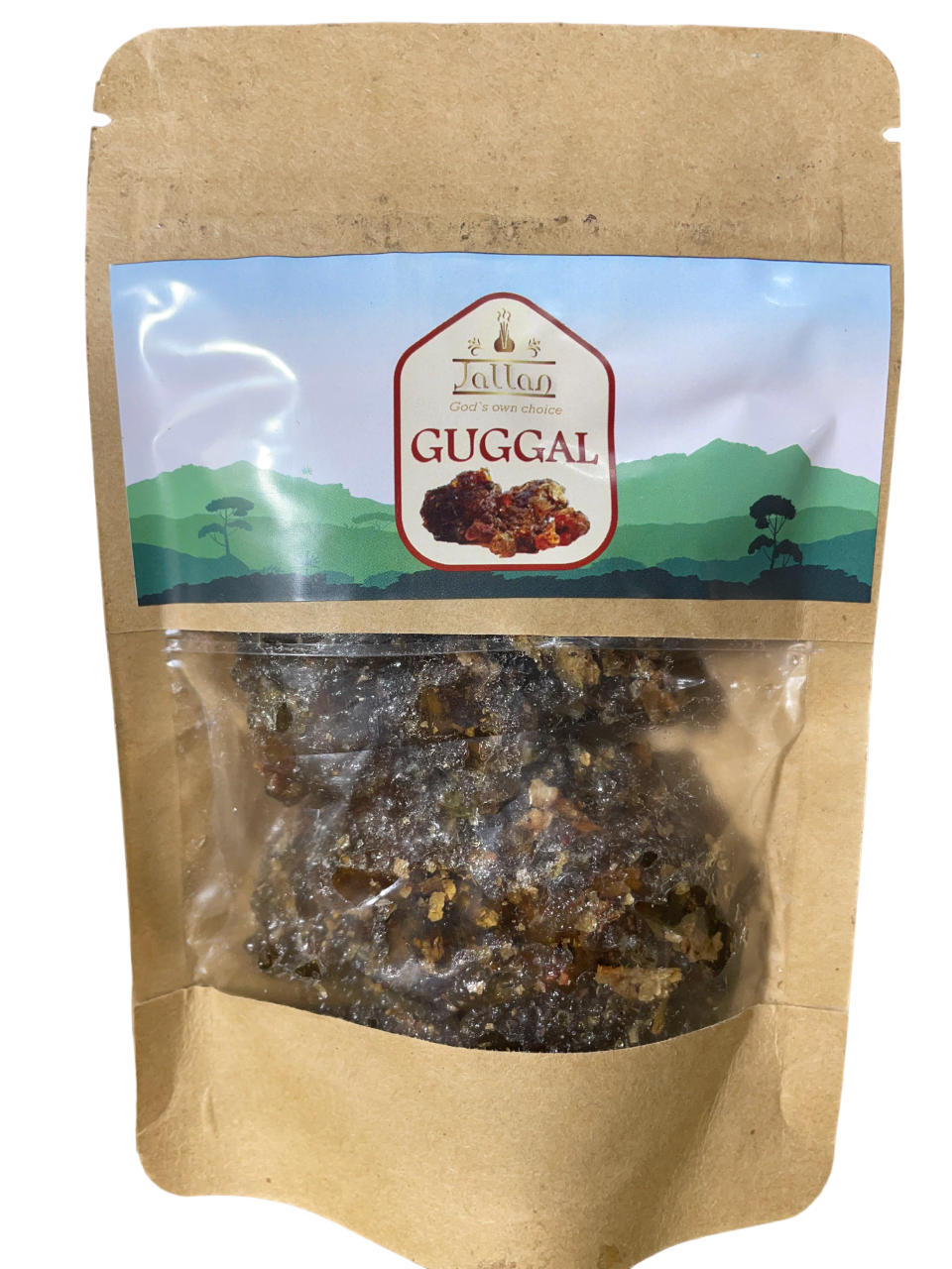 Jallan Pure Natural Guggul Dhoop 100g Pack| 100% Pure Guggal| Kunthirikkam for Dhuni and Hawan| Grade 1 Resin.