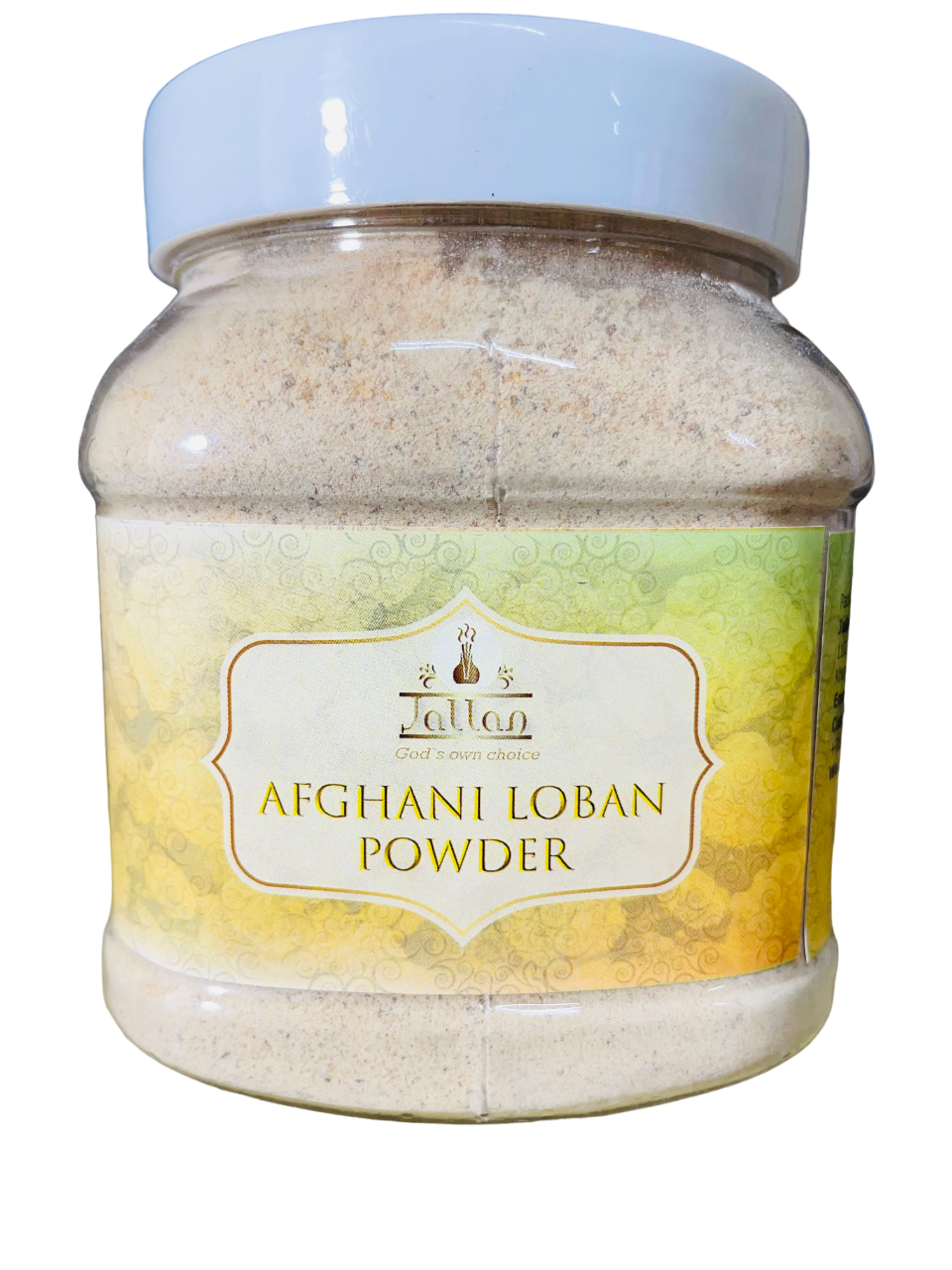 Jallan Pure Natural Grade 1 Kodi Loban Powder 250g Jar| for Pooja, Hawan, Home Fragrance, Dhoop| Gum Benzoin Resin Powder| Easy to use.