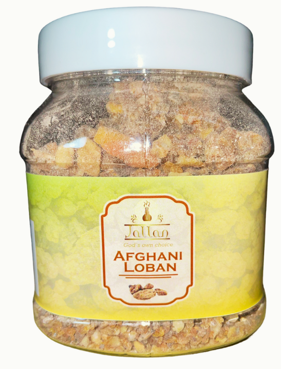 Jallan Pure Original Kodi Loban 250g Jar| Natural Afghani Loban|Pure Gum Benzoin| for Pooja, Hawan, Home Fragrance, Dhoop.